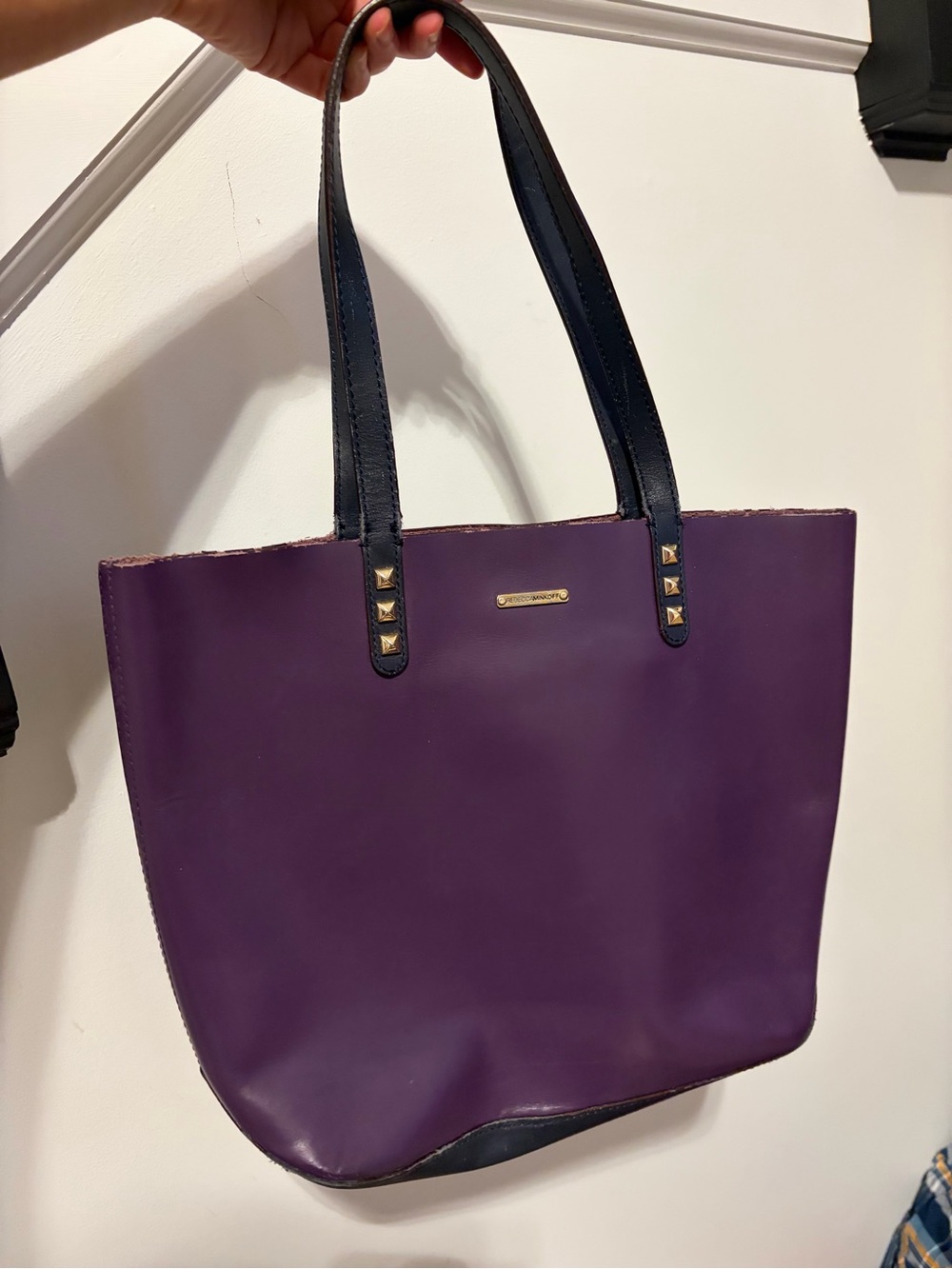 Rebecca Minkoff Purple Leather Tote